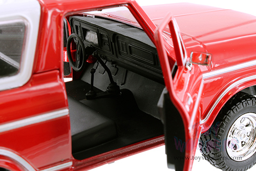 Showcasts® Collectibles - Ford Bronco (1978, 1/24 scale diecast model car, Red/White Camper) 71373WR MAP: $22.99