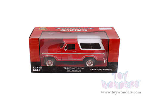 Showcasts® Collectibles - Ford Bronco (1978, 1/24 scale diecast model car, Red/White Camper) 71373WR MAP: $22.99