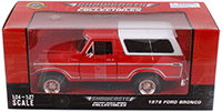 Showcasts® Collectibles - Ford Bronco (1978, 1/24 scale diecast model car, Red/White Camper) 71373WR MAP: $22.99