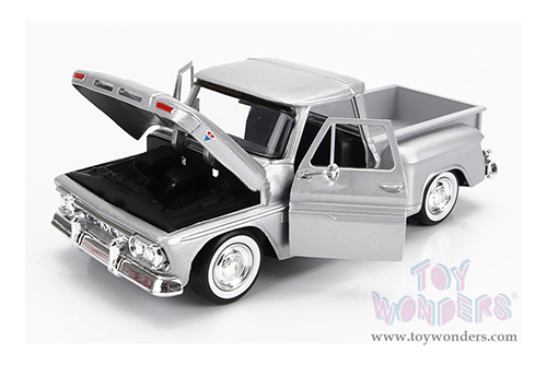 Showcasts®  Collectibles - GMC® C1000 Fenderside Pickup Truck (1966, 1/24 scale diecast model car, Silver) 71379SV MAP: $22.99
