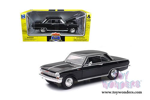 New Ray - Muscle Car Collection Chevrolet&reg; Nova SS Hardtop (1964, 1/25 scale diecast model car, Black) 71823B