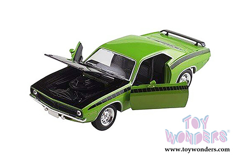 New Ray - Muscle Car Collection Plymouth Barracuda Hardtop (1970, 1/25 scale diecast model car, Green) 71873A