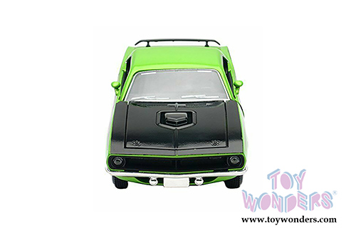 New Ray - Muscle Car Collection Plymouth Barracuda Hardtop (1970, 1/25 scale diecast model car, Green) 71873A