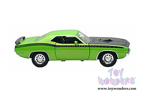 New Ray - Muscle Car Collection Plymouth Barracuda Hardtop (1970, 1/25 scale diecast model car, Green) 71873A