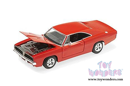 New Ray - Muscle Car Collection Dodge Charger RT Hardtop (1969, 1/25 scale diecast model car, Orange) 71893A