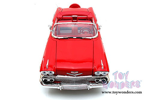 Motormax - Chevy Impala Convertible (1958, 1/18 scale diecast model car, Red) 73112AC/R