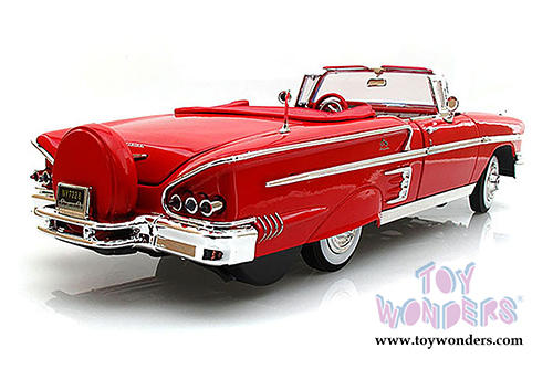 Motormax - Chevy Impala Convertible (1958, 1/18 scale diecast model car, Red) 73112AC/R