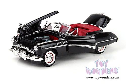 Motormax Timeless Classics - Buick&reg; Roadmaster&trade; Convertible (1949, 1/18 scale diecast model car, Black) 73116TC/BK