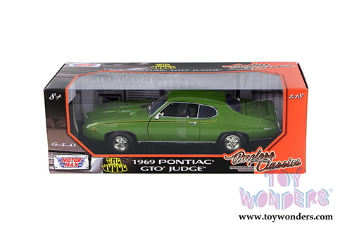 Motormax Timeless Classics - Pontiac GTO Judge Hardtop (1969, 1/18 scale diecast model car, Green) 73133TC/GN
