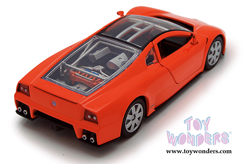 Motormax - Volkswagen Nardo W12 Show Car See-Through Sportsroof (1/18 scale diecast model car, Orange) 73141OR/4