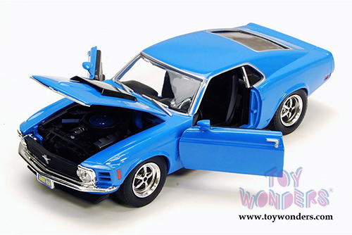 Motormax Timeless Classics - Ford Mustang Boss 429 Hardtop (1970, 1/18 scale diecast model car, Blue) 73154TC/BU