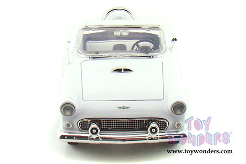 Motormax Premium American - Ford Thunderbird Convertible (1956, 1/18 scale diecast model car, White) 73173AC/W