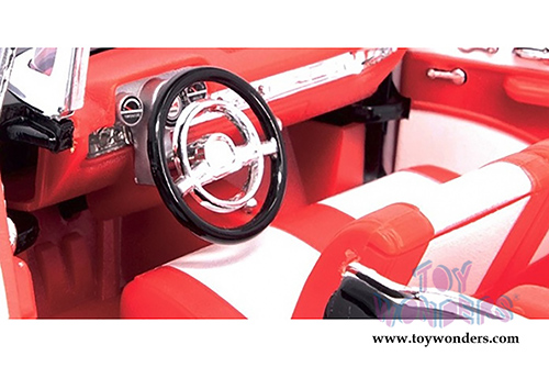 Motormax Timeless Classics - Chevy&reg; Bel Air&reg; Convertible (1957, 1/18 scale diecast model car, Black) 73175TC/BK