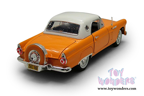 Motormax Premium American - Ford Thunderbird Hardtop (1956, 1/18 scale diecast model car, Yellow) 73176AC/YL