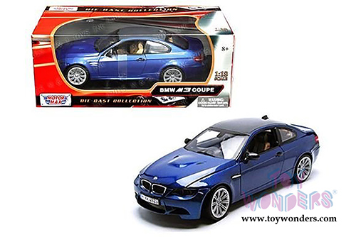 Motormax - BMW M3 Coupe Hard Top (1/18 scale diecast model car, Blue) 73182BU/4