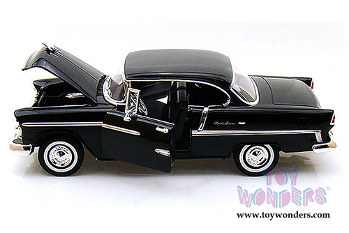 Motormax Timeless Classics - Chevy Bel Air Coupe (1955, 1/18 scale diecast model car, Black) 73185TC/BK