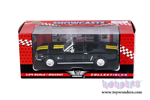 Showcasts Collectibles - Ford Mustang Open Convertible (1964 1/2, 1/24 scale diecast model car, Black) 73212AC/KL