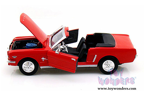 Showcasts Collectibles - Ford Mustang Convertible (1964 1/2, 1/24 scale diecast model car, Red) 73212AC/R
