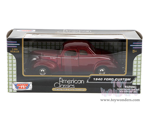 Motormax - Ford Coupe Hard Top (1940, 1/24 scale diecast model car, Red) 73214AC/R