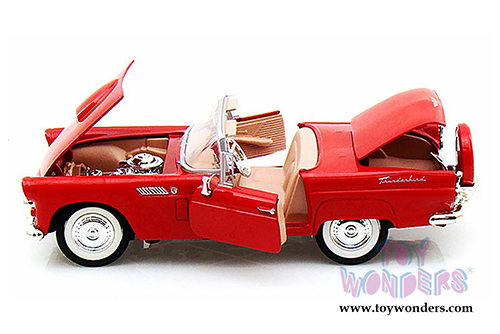 Showcasts Collectibles - Ford Thunderbird Convertible (1956, 1/24 scale diecast model car, Red) 73215AC/R