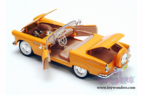 Showcasts Collectibles - Ford Thunderbird Convertible (1956, 1/24 scale diecast model car, Yellow) 73215AC/YL