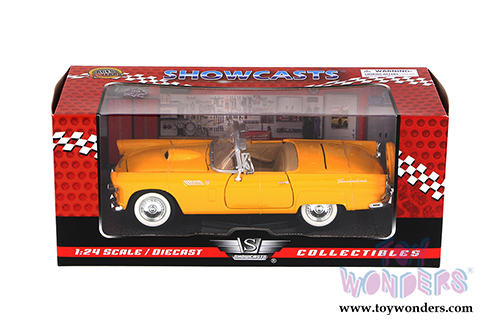 Showcasts Collectibles - Ford Thunderbird Convertible (1956, 1/24 scale diecast model car, Yellow) 73215AC/YL