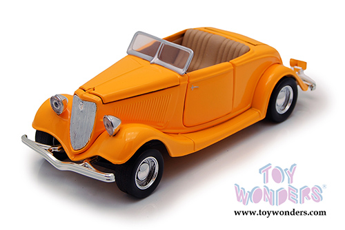 Showcasts Collectibles - Ford Coupe Convertible (1934, 1/24 scale diecast model car, Yellow) 73218AC/YL