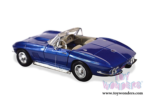 Showcasts Collectibles - Chevy Corvette Convertible (1967, 1/24 scale diecast model car, Blue) 73224AC/BU