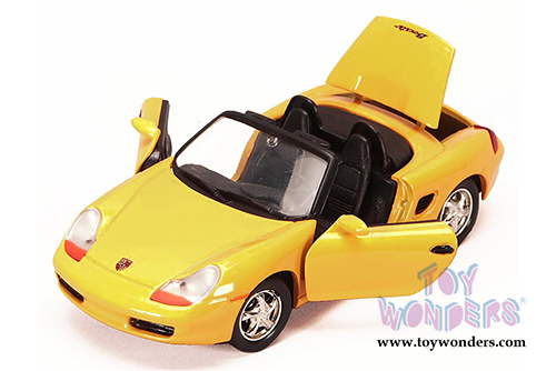 Showcasts Collectibles - Porsche Boxster Convertible (1/24 scale diecast model car, Yellow) 73226WYL