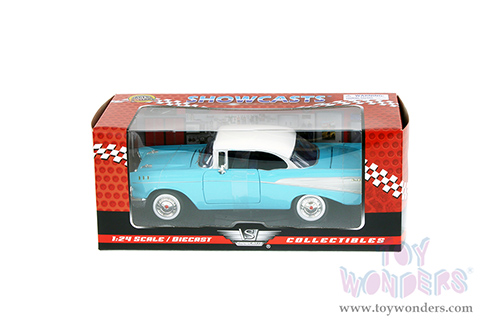 Showcasts Collectibles - Chevrolet&reg; Bel Air Hard Top (1957, 1/24 scale diecast model car, Blue) 73228AC/BU