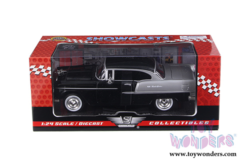 Showcasts Collectibles - Chevy Bel Air Hardtop (1955, 1/24 scale diecast model car, Black) 73229AC/BK