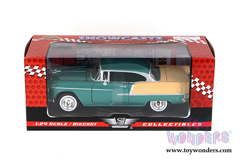 Showcasts Collectibles - Chevy Bel Air Hard Top (1955, 1/24 scale diecast model car, Green) 73229AC/GN