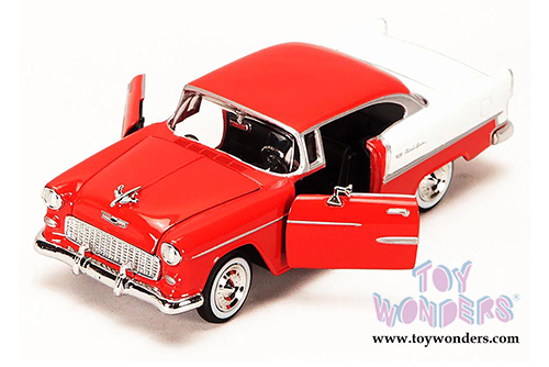 Showcasts Collectibles - Chevy Bel Air Hardtop (1955, 1/24 scale diecast model car, Red) 73229AC/R