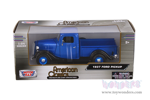 Motormax - Ford Pickup Truck (1937, 1/24 scale diecast model car, Blue) 73233AC/BU