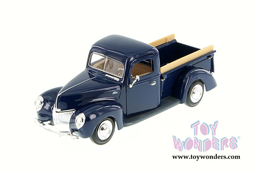 Showcasts Collectibles - Ford Pickup Truck (1940, 1/24 scale diecast model car, Blue) 73234AC/BU
