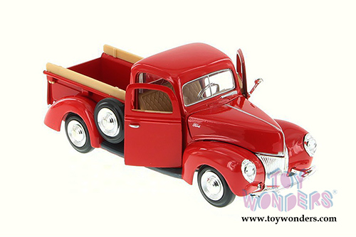Showcasts® Collectibles - Ford Pick Up Truck (1940, 1/24 scale diecast model car, Red) 77234R MAP: $22.99