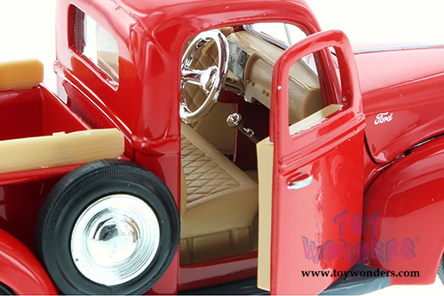 Showcasts® Collectibles - Ford Pick Up Truck (1940, 1/24 scale diecast model car, Red) 77234R MAP: $22.99
