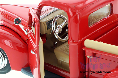 Showcasts® Collectibles - Ford Pick Up Truck (1940, 1/24 scale diecast model car, Red) 77234R MAP: $22.99