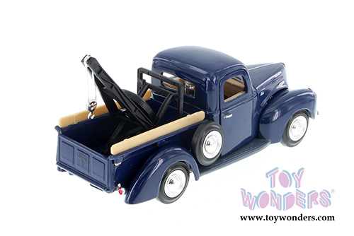 Showcasts Collectibles - Ford Tow Truck (1940, 1/24 scale diecast model car, Blue) 73234T/BU