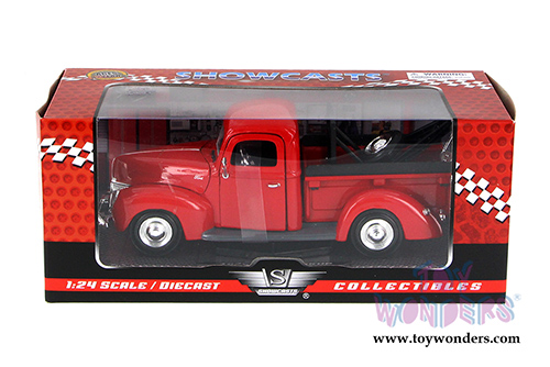 Showcasts Collectibles - Ford Pickup Tow Truck (1940, 1/24 scale diecast model car, Red) 73234T/R
