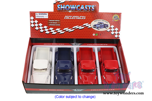 Showcasts Collectibles - Ford F-100 Pickup Truck (1956, 1/24 scale diecast model car, Asstd.) 73235/16D