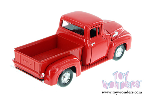 Showcasts Collectibles - Ford F-100 Pickup Truck (1956, 1/24 scale diecast model car, Red) 73235AC/R
