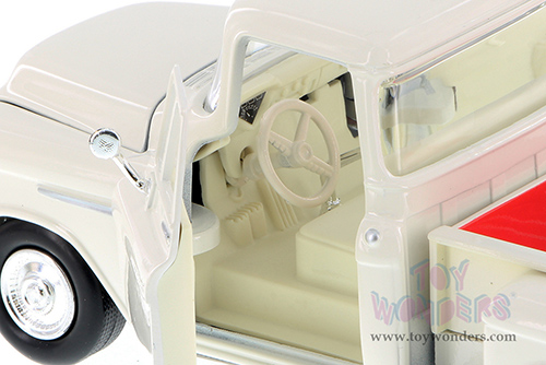 Showcasts Collectibles - Chevy&reg; 5100 Stepside Pickup Truck (1955, 1/24 scale diecast model car, Cream) 73236AC/CM