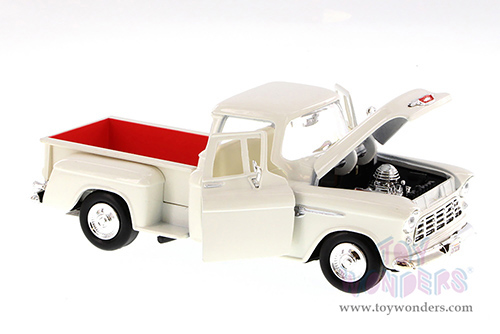 Showcasts Collectibles - Chevy&reg; 5100 Stepside Pickup Truck (1955, 1/24 scale diecast model car, Cream) 73236AC/CM