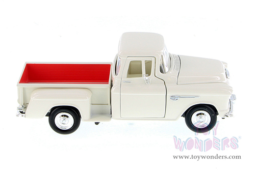 Showcasts Collectibles - Chevy&reg; 5100 Stepside Pickup Truck (1955, 1/24 scale diecast model car, Cream) 73236AC/CM