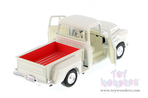Showcasts Collectibles - Chevy&reg; 5100 Stepside Pickup Truck (1955, 1/24 scale diecast model car, Cream) 73236AC/CM