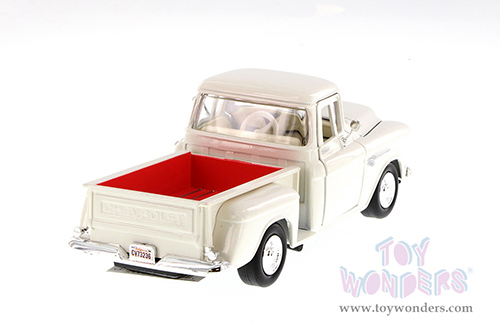 Showcasts Collectibles - Chevy&reg; 5100 Stepside Pickup Truck (1955, 1/24 scale diecast model car, Cream) 73236AC/CM