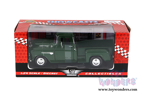 Showcasts Collectibles - Chevy 5100 Stepside Pickup Truck (1955, 1/24 scale diecast model car, Green) 73236AC/GN