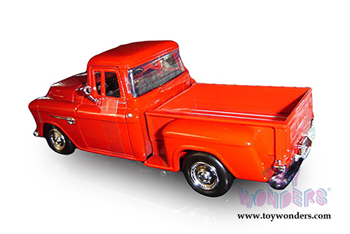 Showcasts Collectibles - Chevy 5100 Stepside Pickup Truck (1955, 1/24 scale diecast model car, Orange) 73236AC/OR