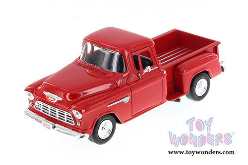 Showcasts Collectibles - Chevy 5100 Stepside Pick Up Truck (1955, 1/24 scale diecast model car, Red) 73236AC/R